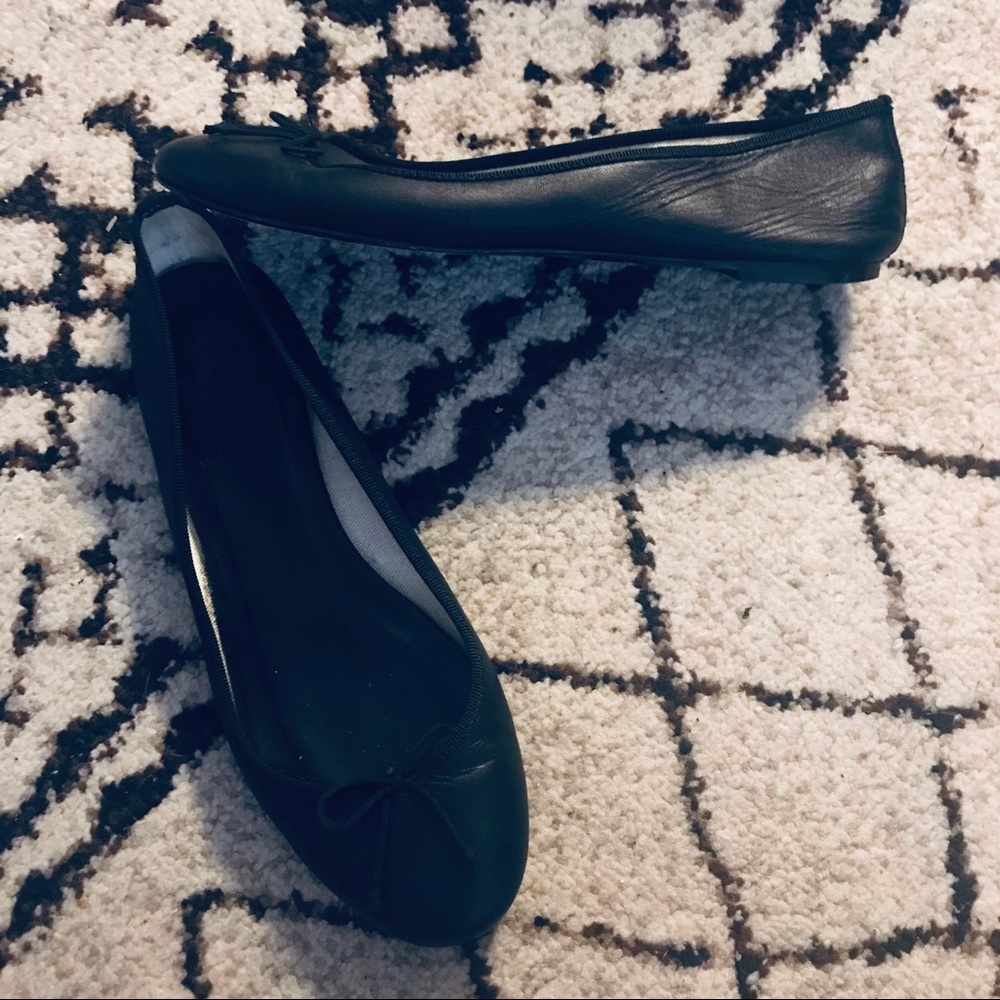 J.Crew black ballerina flats